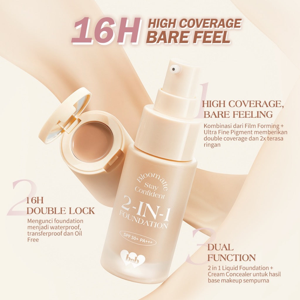 Barenbliss Bloomatte Stay Confident 2-in-1 Foundation