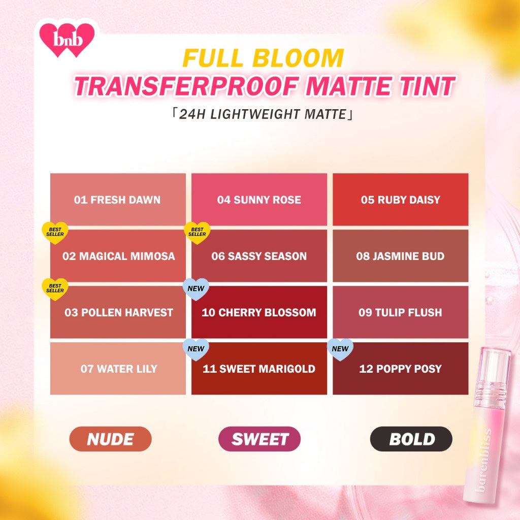barenbliss Full Bloom Transferproof Matte Tint