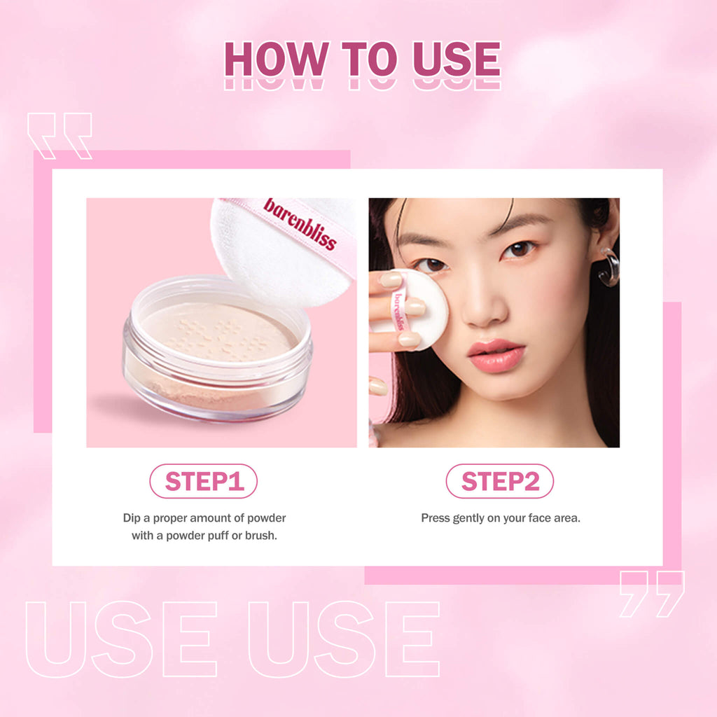 how to use barenbliss makeup powder